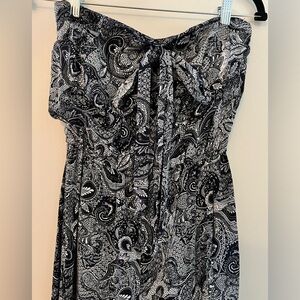 Blue bandana print jumpsuit